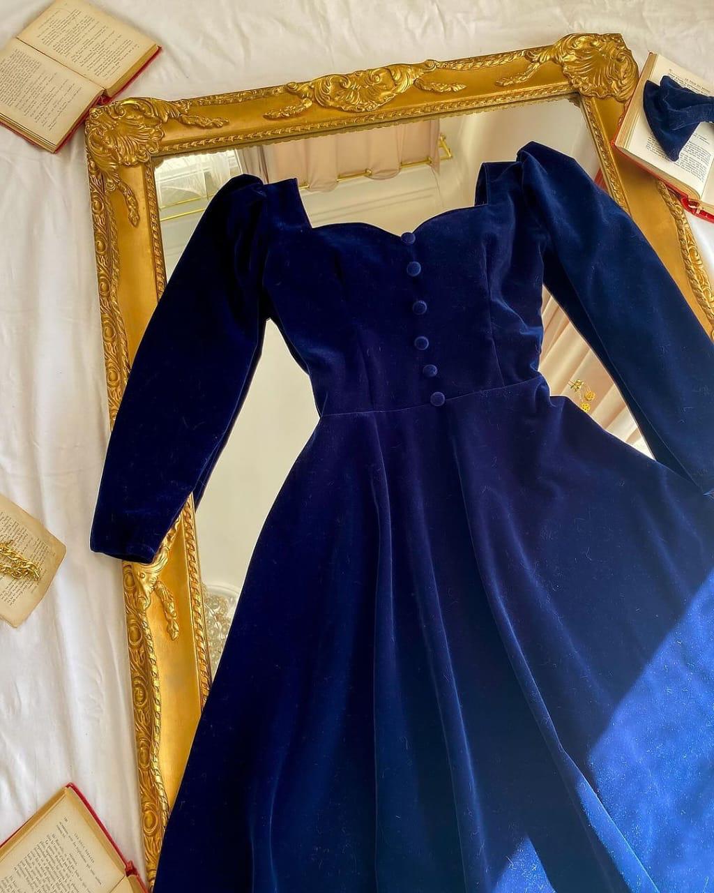 *Velvet Button Frock*