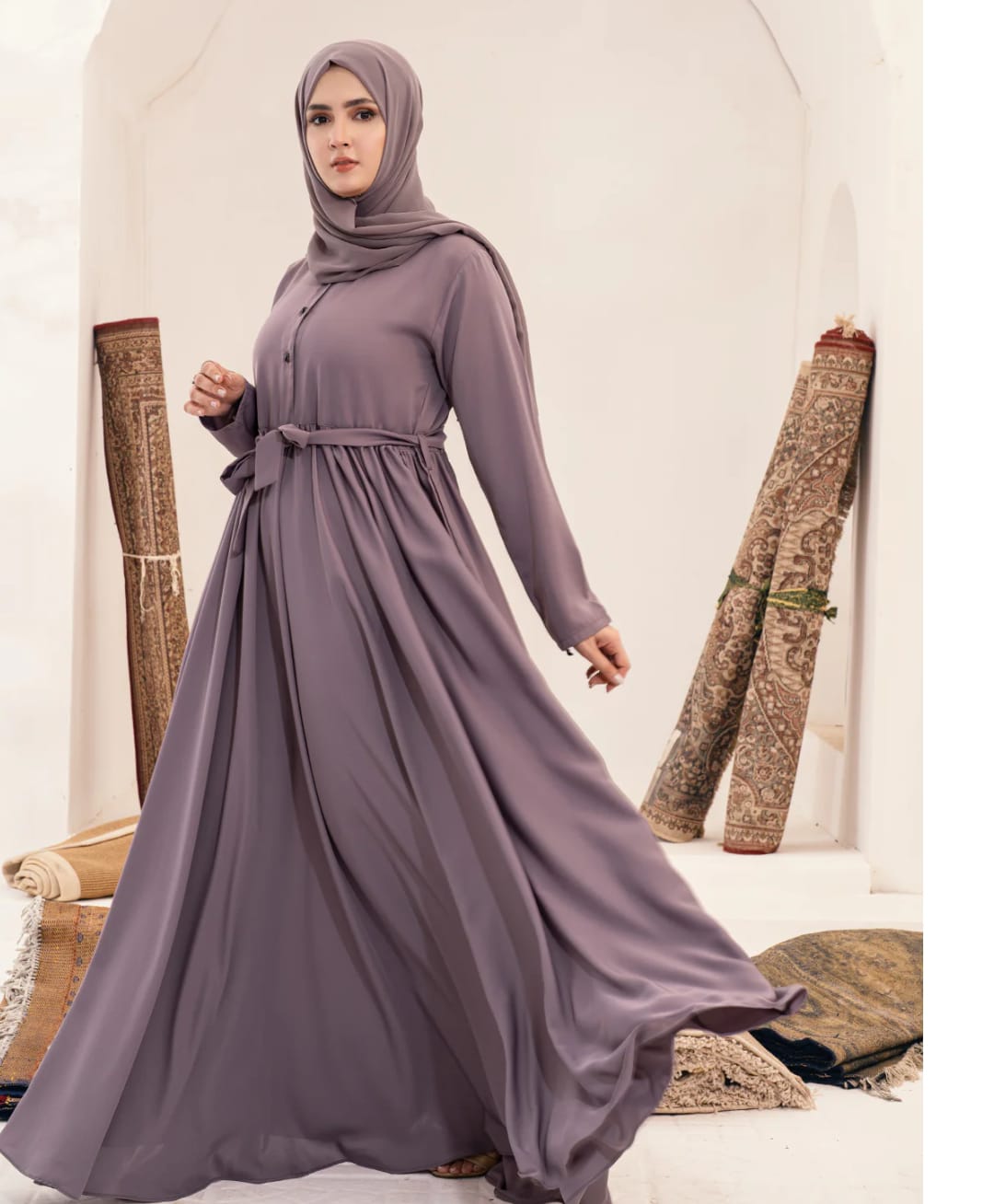 New Mina Abaya With Stollar